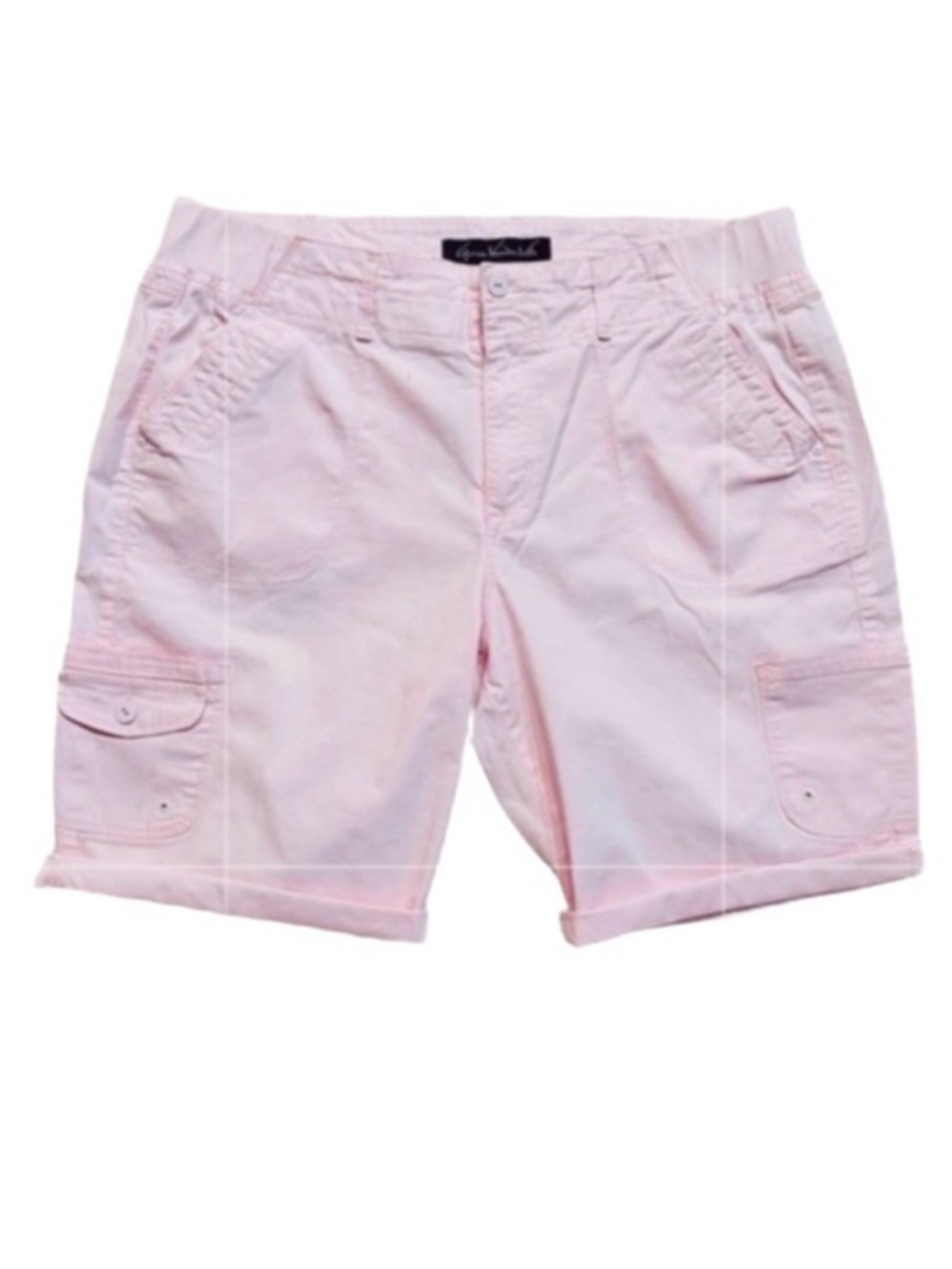 GLORIA VANDERBILT ~ Blush Pink Cargo Walking Shorts w/Pockets size 14